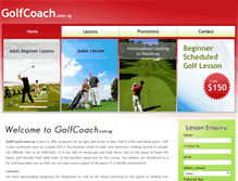Tablet Screenshot of golfcoach.com.sg
